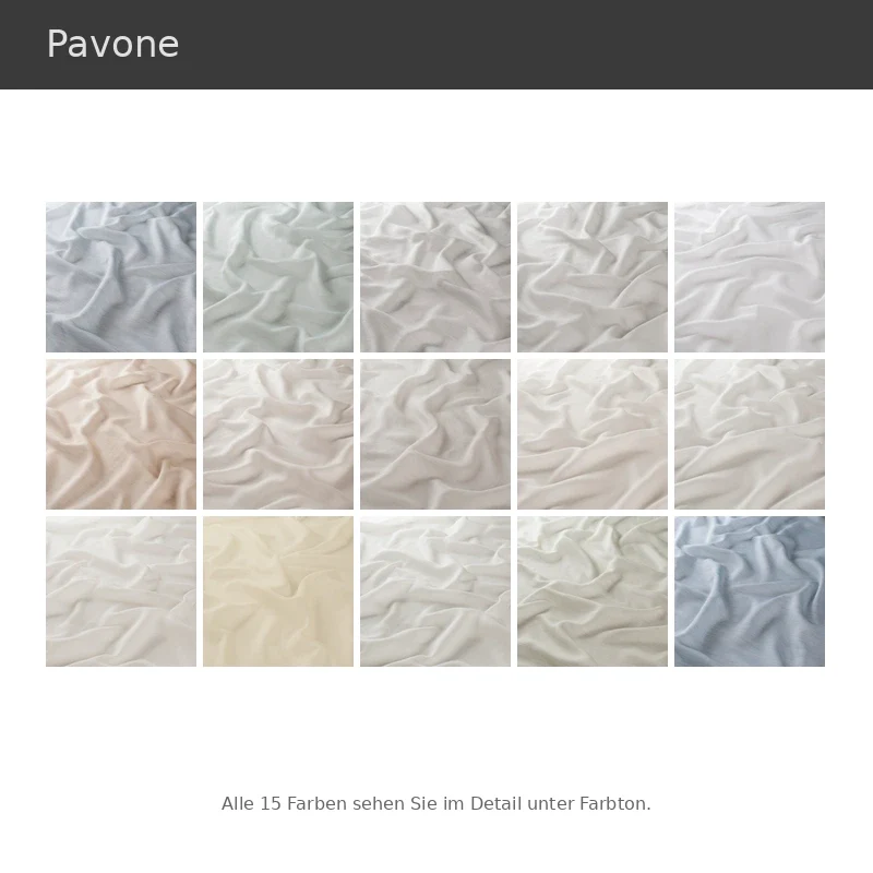 Pavone – transparenter Leinenoptik Vorhang nach Maß natürlich schlicht in modernen Farben
