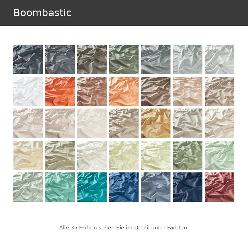 Boombastic – hochwertiger Baumwollvorhang nach Maß blickdicht 100 % Baumwolle in 37 Farben