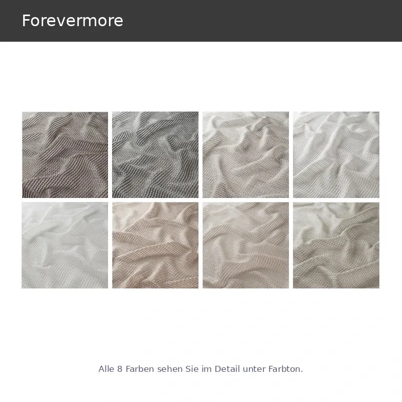 Forevermore – halbtransparenter Design Vorhang nach Maß in moderner Netzoptik in Naturtönen