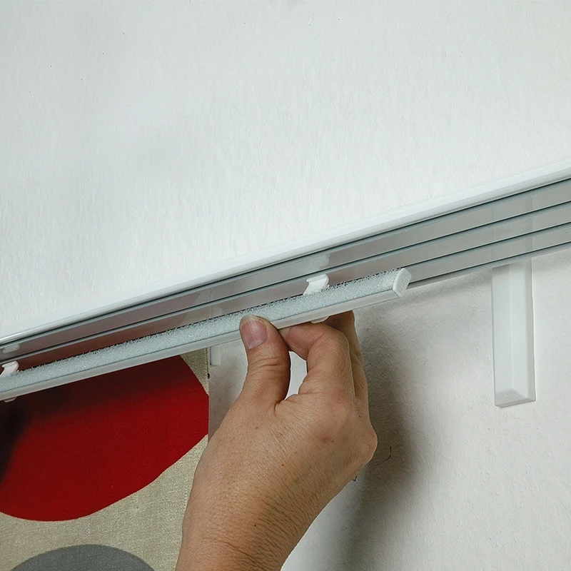 Döfix Paneelwagen Set für Flächenvorhangschienen - inkl. Beschwerungsprofil (Inhalt: 4 Stück)