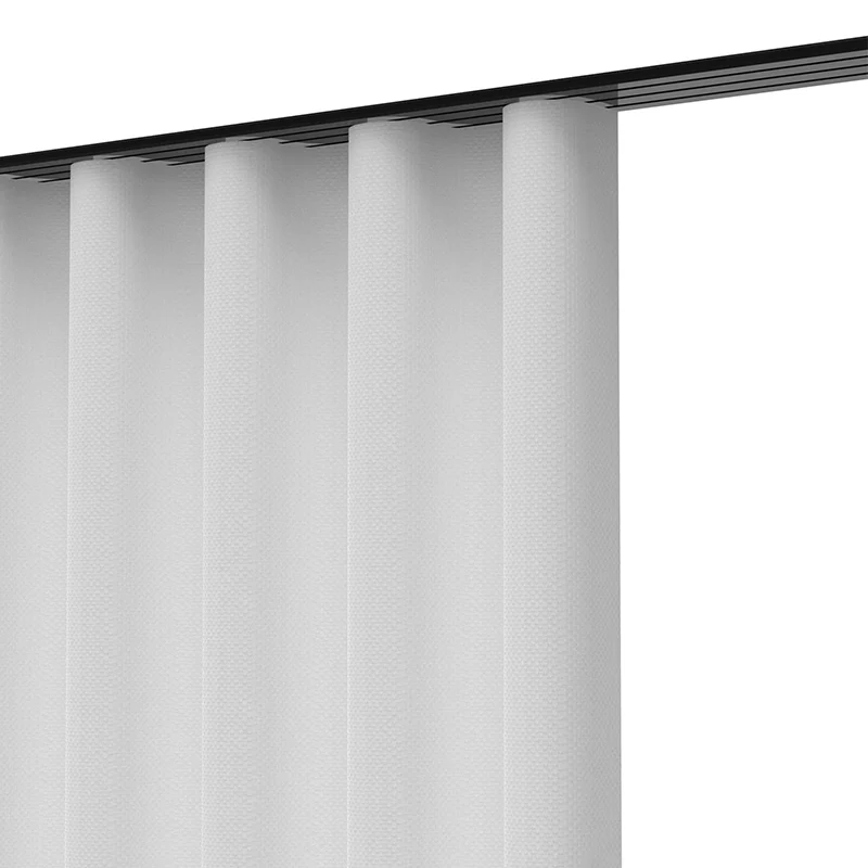 Döfix APS 1/2 – 1-/2-läufige flache Aluminium-Gardinenschiene mit optionaler Design-Blende