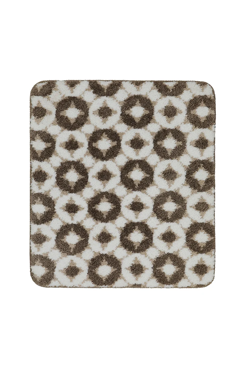 Badteppich Weiß Beige Braun "J&J" WECONhome Basics