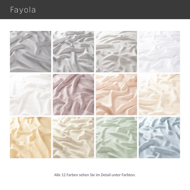 Fayola – halbtransparenter Vorhang nach Maß aus hochwertiger Leinenmischung
