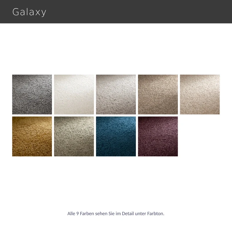 Galaxy – luxuriöser Velours-Teppich nach Maß mit dezentem samtigem Schimmer