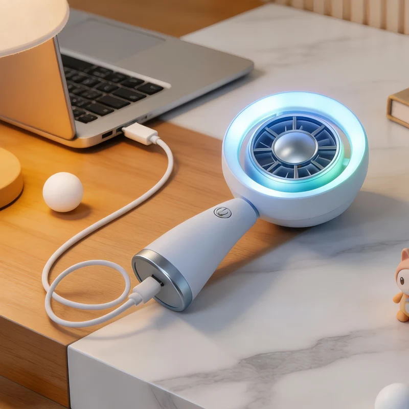 Dame Bærbar Bordvifte med LED-belysning og USB-tilkobling Luvikno