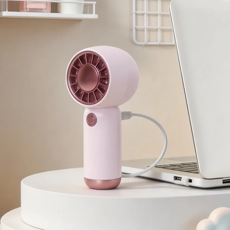 Damer Bærbar Mini-Ventilator med USB-ladefunksjon og ergonomisk design Luvikno