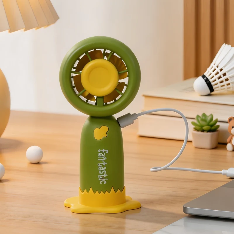 Dame Bærbar Mini-Vifte med USB-ladestasjon Luvikno