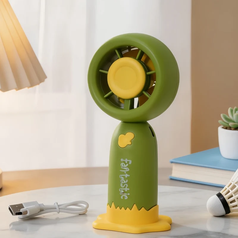 Dame Bærbar Mini-Vifte med USB-ladestasjon Luvikno