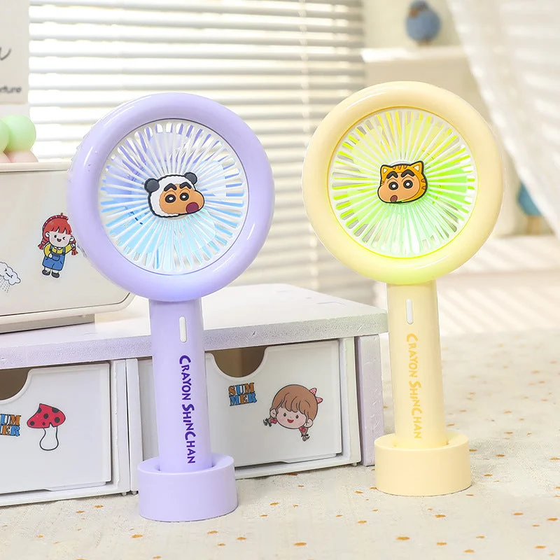Dame Bærbar Mini-Ventilator med integrert LED-lys Luvikno