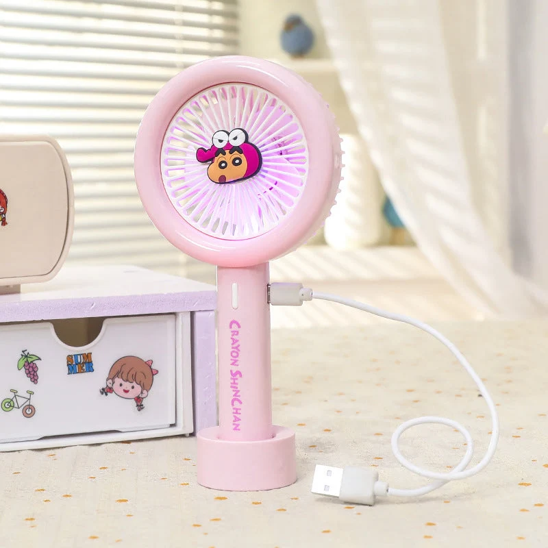Dame Bærbar Mini-Ventilator med integrert LED-lys Luvikno
