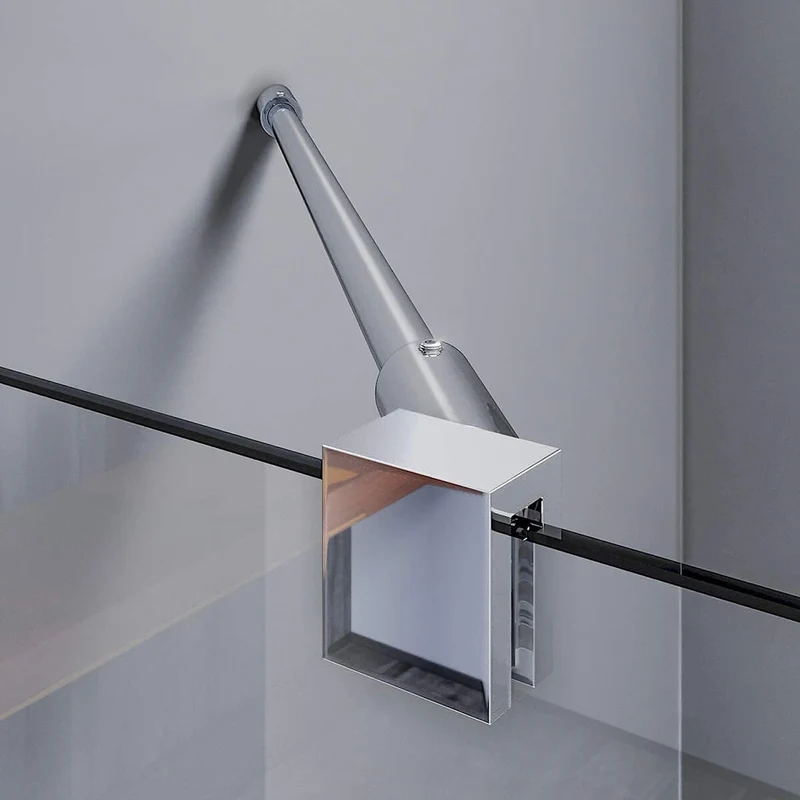 SONNI Badewannenaufsatz 2teilig Duschwand mit Seitenteil für Badewanne Duschkabine New