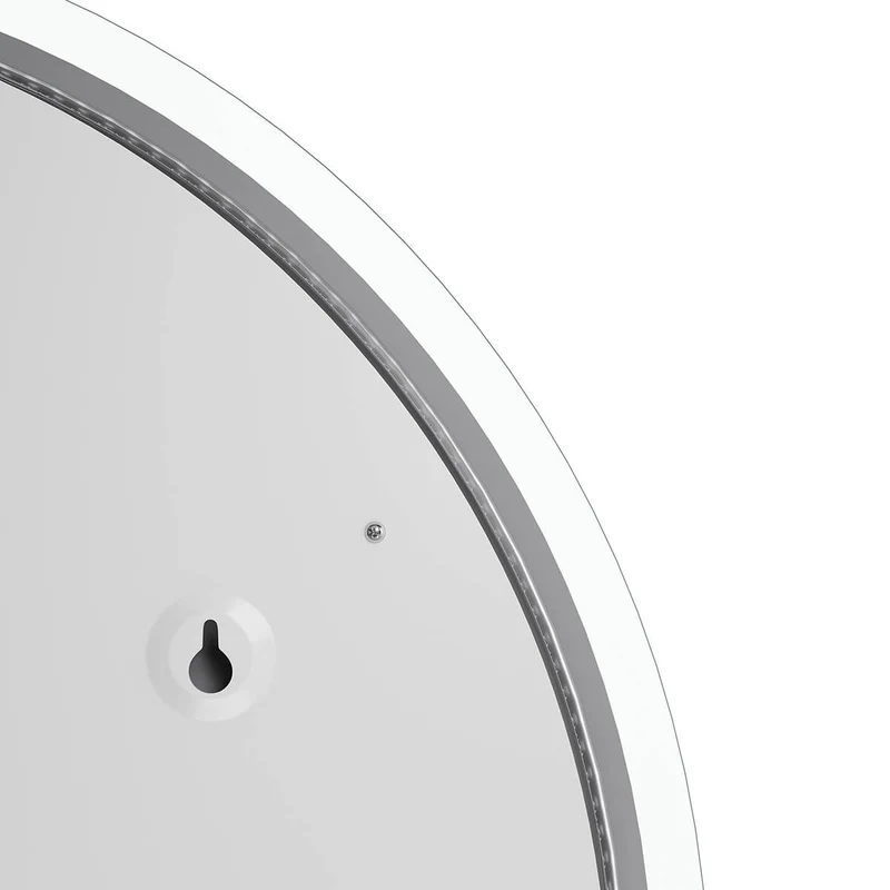 SONNI Badspiegel mit Beleuchtung Rund 60 cm Beschlagfrei Runder Badspiegel mit LED-Beleuchtung LED Badspiegel Rund mit Touch Schalter Wandspiegel Kaltweiß 6400K