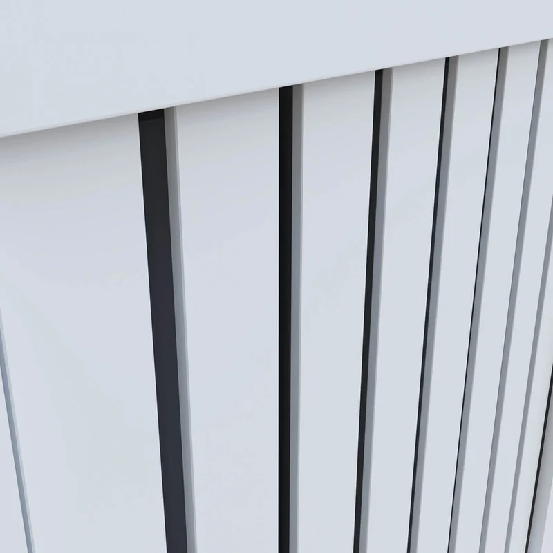 SONNI Heizkörperverkleidung Weiß Abdeckung Heizungsverkleidung Heizkörper MDF 78cm*19cm*81cm