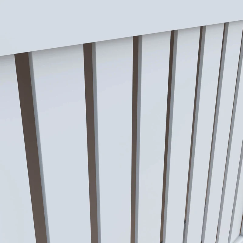 SONNI Heizkörperverkleidung Weiß Abdeckung Heizungsverkleidung Heizkörper MDF 152cm*19cm*81cm