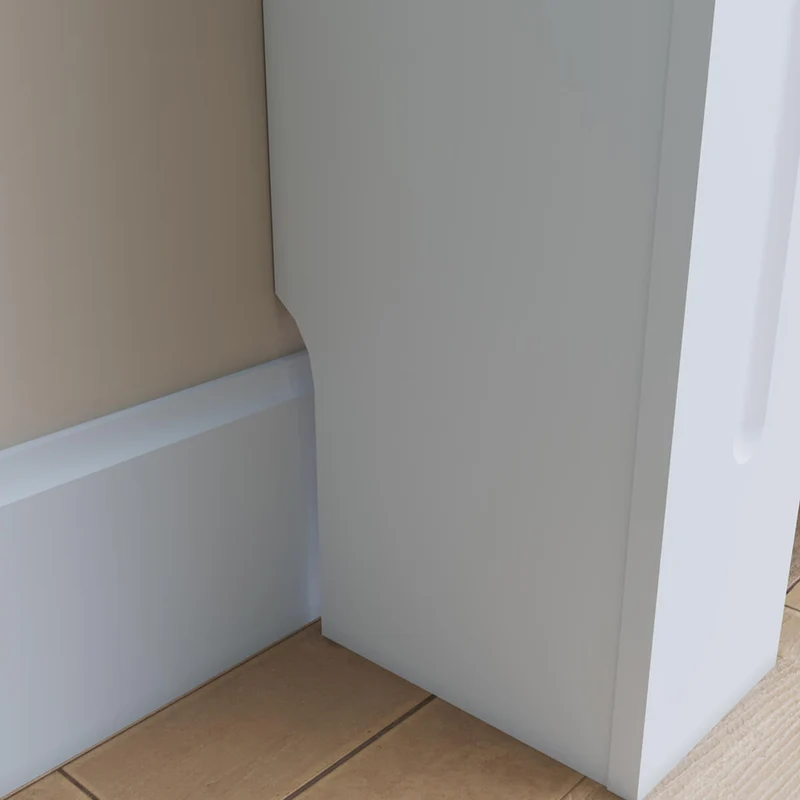 SONNI Heizkörperverkleidung Weiß Abdeckung Heizungsverkleidung Heizkörper MDF 152cm*19cm*81cm