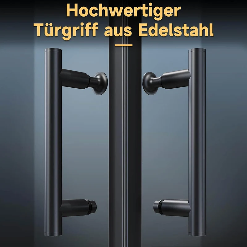 SONNI Eckeinstieg Duschkabine Schwarz Duschtür Sicherheitsglas Duschabtrennung Schiebetür Eckdusche