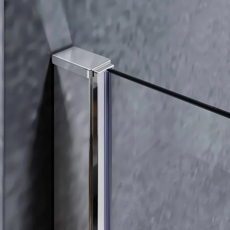SONNI Badewannenaufsatz 2teilig Duschwand mit Seitenteil für Badewanne Duschkabine New