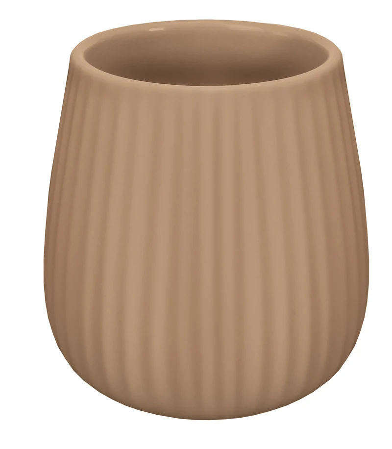 Zahnputzbecher GROOVE Cappuccino