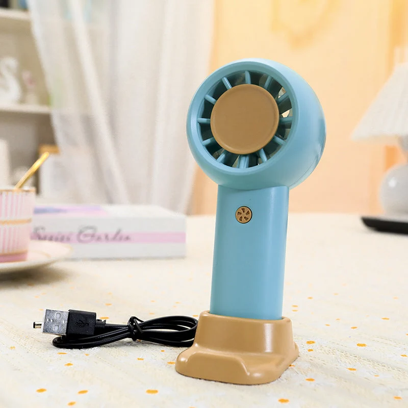 Dame Bærbar Mini Håndvifte med USB-tilkobling Luvikno