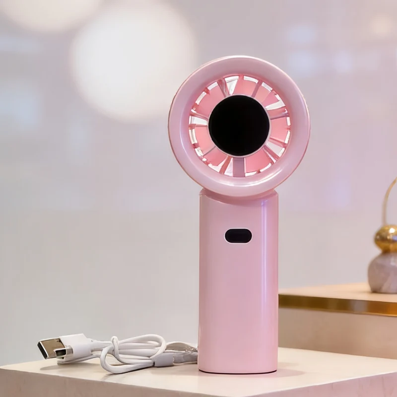 Damer Bærbar håndvifte med USB-ladefunksjon og kraftig luftstrøm Luvikno