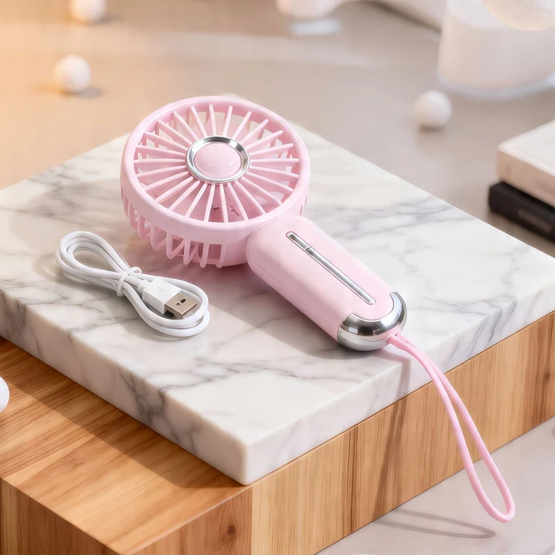 Dame Bærbar Håndvifte med USB-ladefunksjon og fleksibelt design Luvikno
