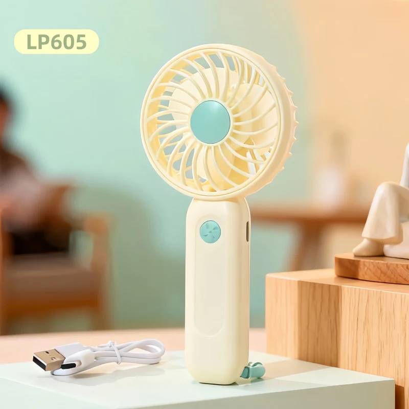 Dame Bærbar Håndvifte med USB-ladefunksjon og elegant design Luvikno