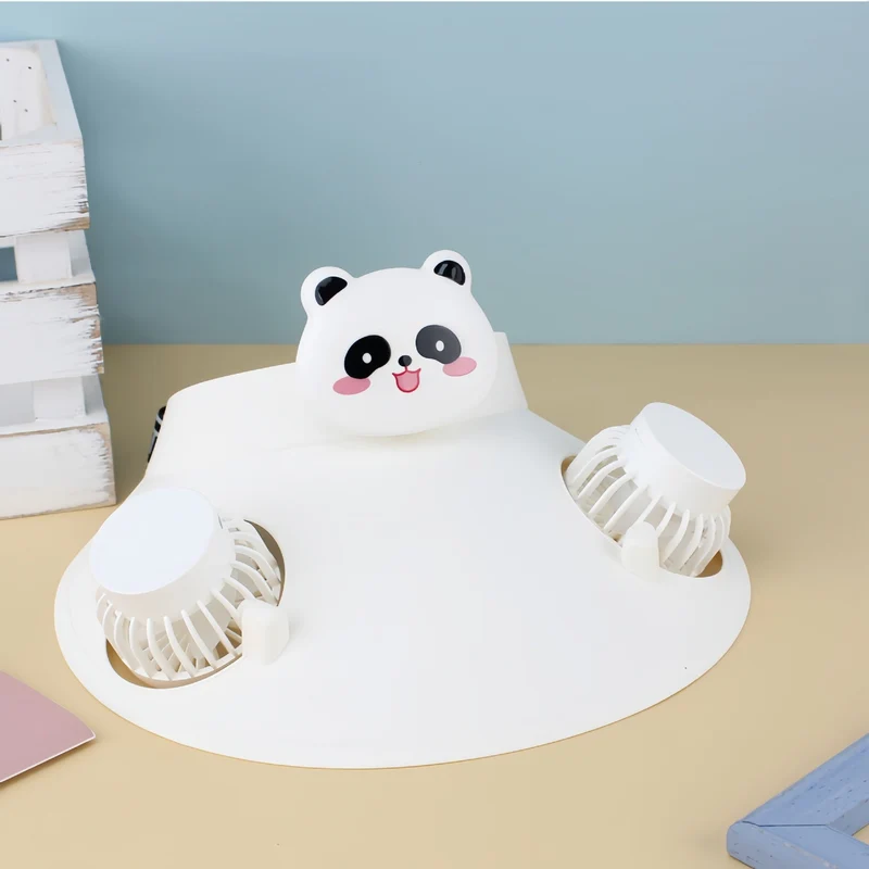 Damer Bærbar Håndvifte med dyreaktig Panda-design Luvikno