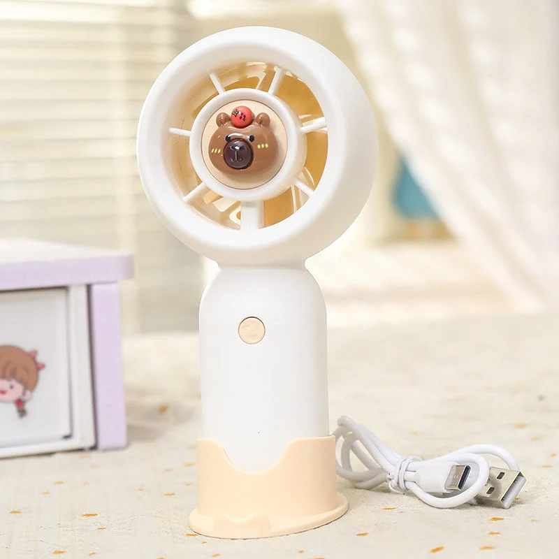 Dame Bærmotiv Håndvifte med søtt Bæredesign Luvikno