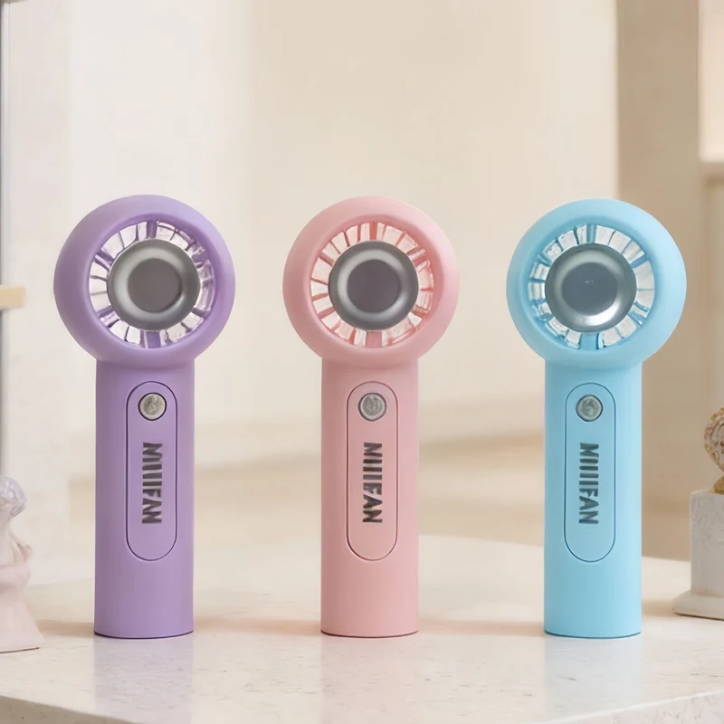 Dame Bærbar Håndvifte med innebygd LED-lys og ergonomisk design Luvikno