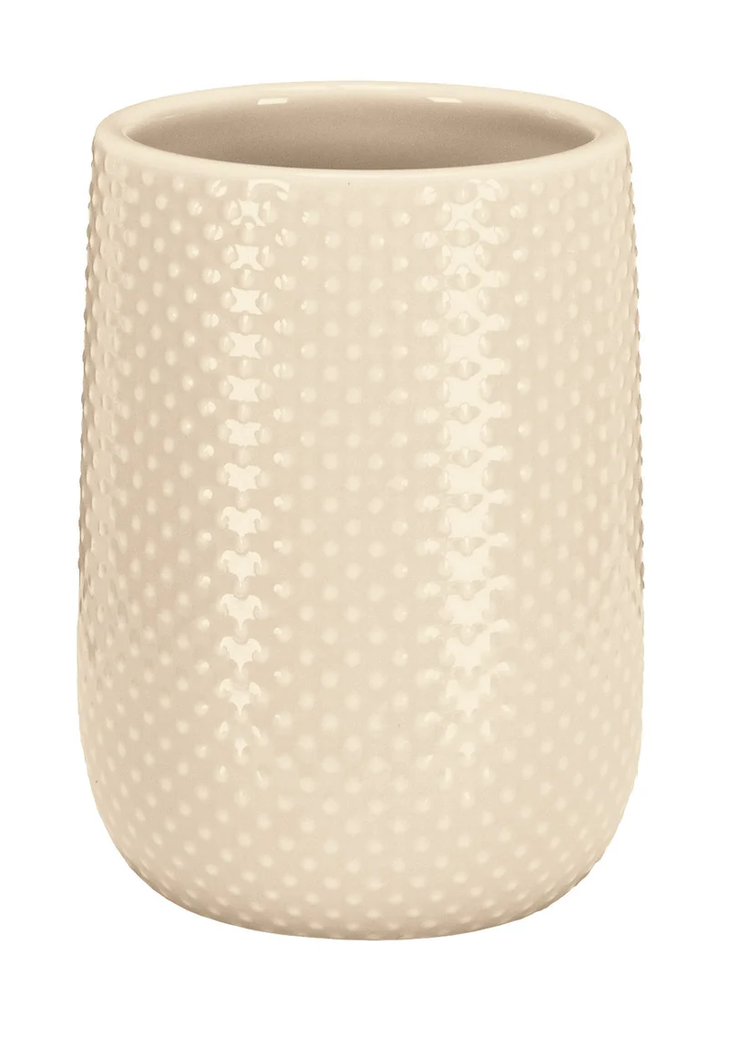 Zahnputzbecher DOTTY Sandbeige