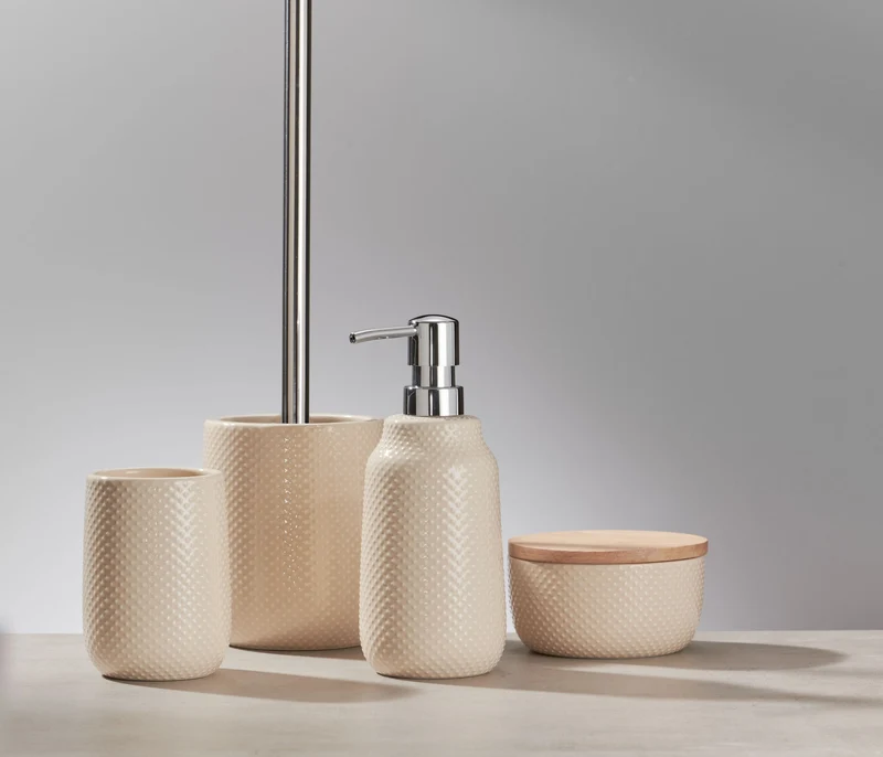 Zahnputzbecher DOTTY Sandbeige
