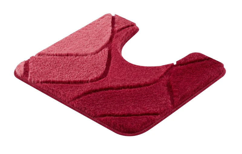 WC-Vorleger FIONA Bordeaux 55 x 50 cm mit Ausschnitt