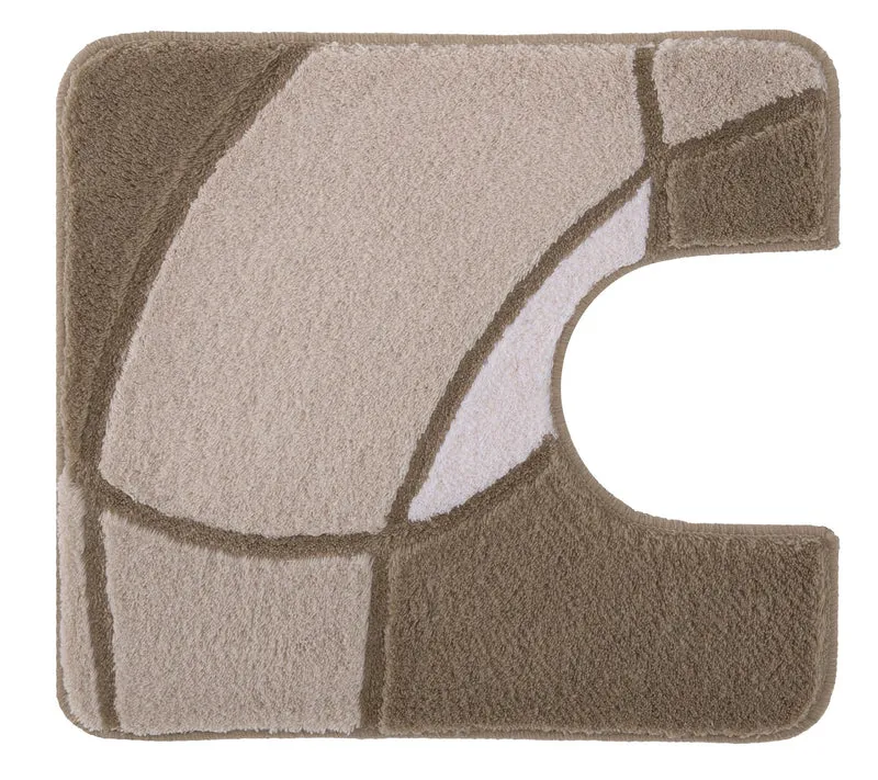 WC-Vorleger KENT Macadamia 55 x 50 cm mit Ausschnitt