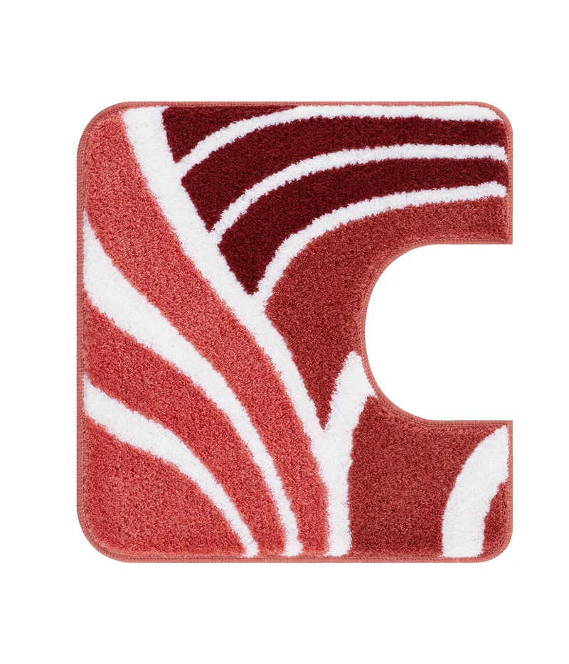 WC-Vorleger FLAME Marsala 55 x 55 cm mit Ausschnitt