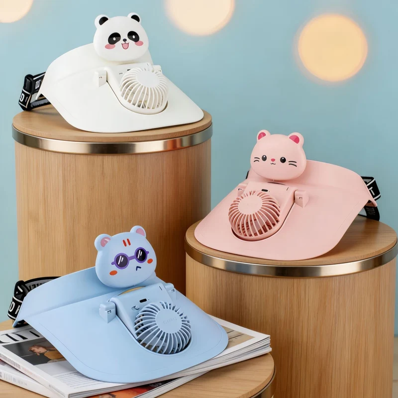 Dame Bærbar Desktop-vifte i kreativ Pandadesign Luvikno