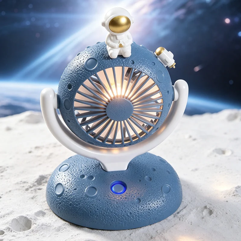 Dame bordvifte med kreativ astronautfigur Luvikno