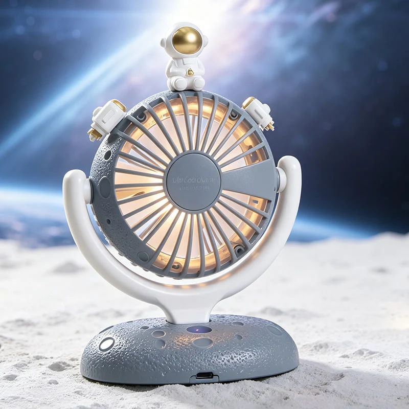 Dame bordvifte med kreativ astronautfigur Luvikno