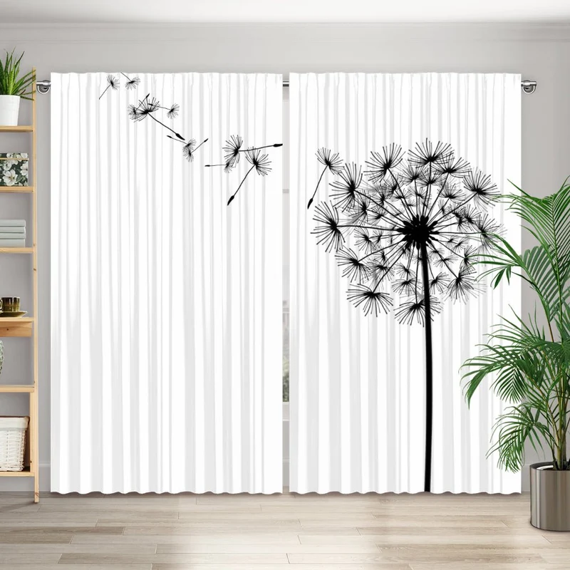 Vorhang Motiv "Pusteblume Grafik"