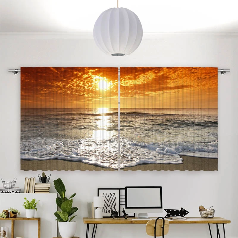 Vorhang Motiv "Meer Sonnenuntergang"
