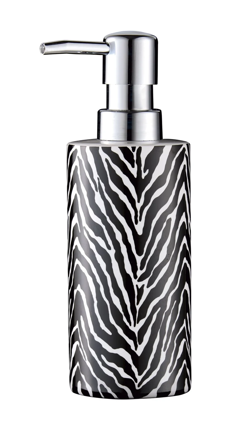 Seifenspender ZEBRA Schwarz-Weiß