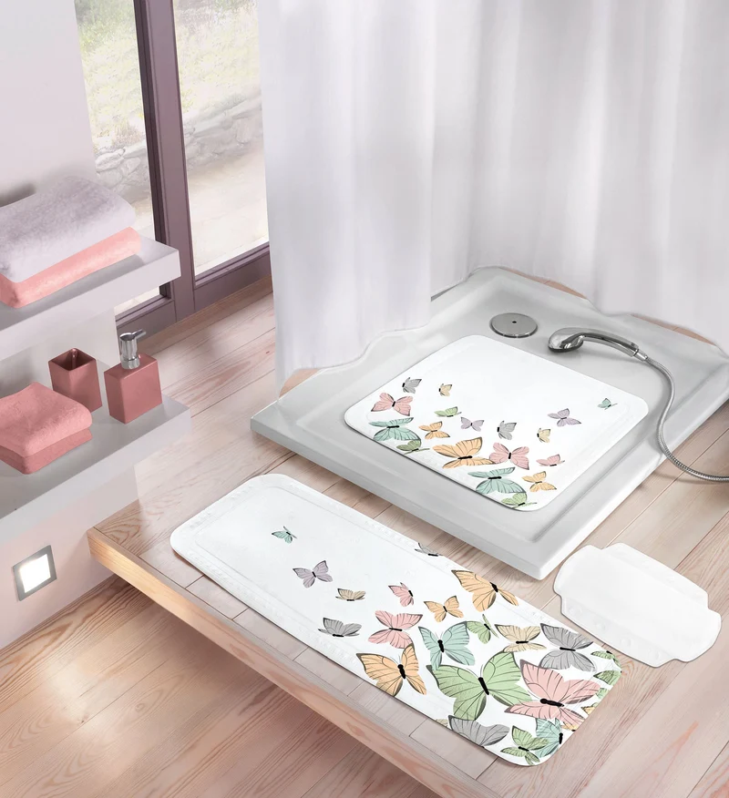 Wanneneinlage BUTTERFLIES Multicolor 36 x 92 cm