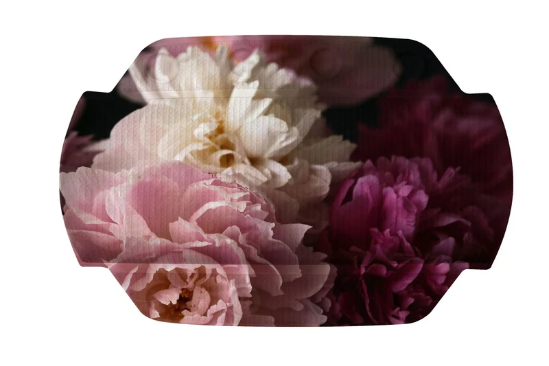 Nackenpolster ROSEMARIE Bordeaux 32 x 22 cm