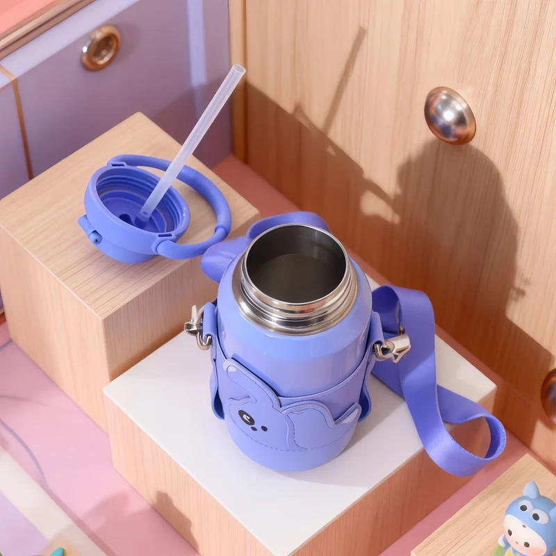 Damer isolasjonsflaske med søtt kaninmotiv Luvikno
