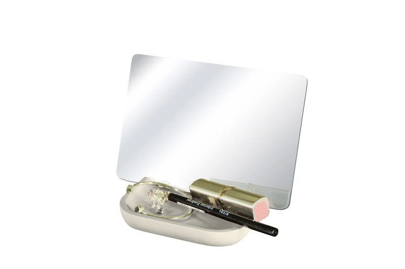 Kosmetikspiegel TRAY MIRROR Sandbeige