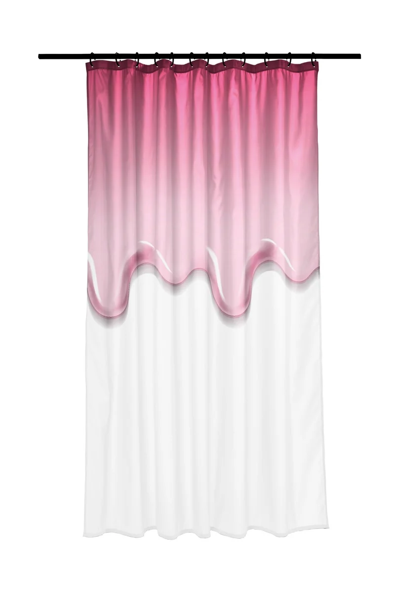 Duschvorhang PEVA EDDIE Light Pink 180 x 200 cm