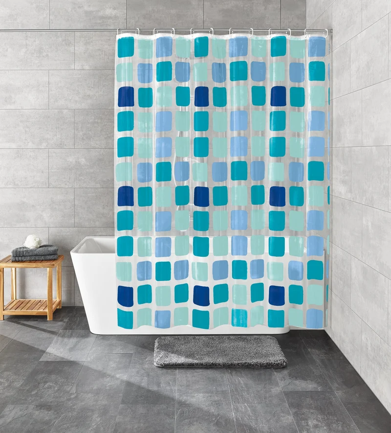 Duschvorhang PEVA SONNY Blue 120 x 200 cm