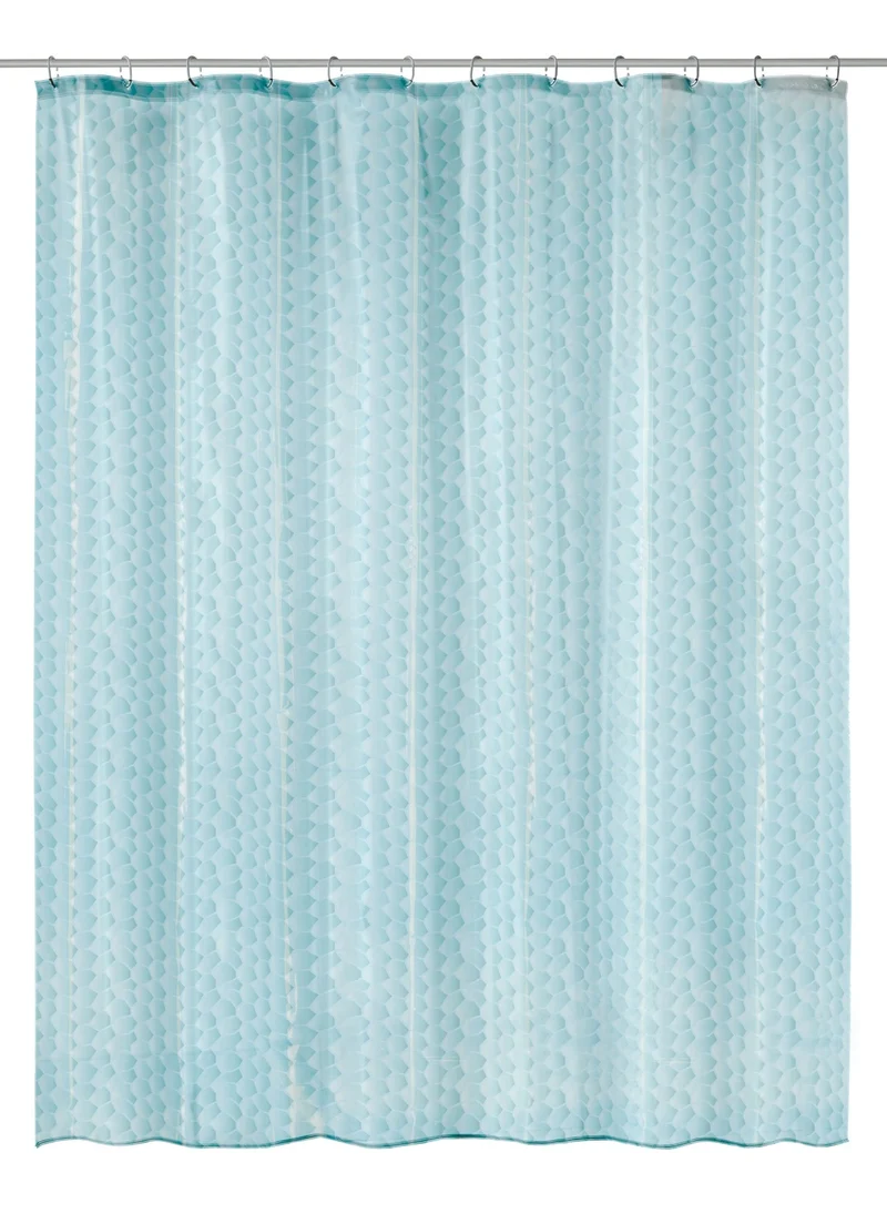 Duschvorhang PEVA SOAPY Wasserblau 180 x 200 cm