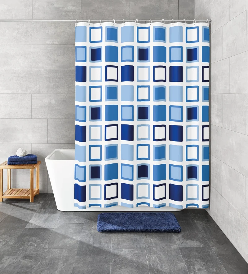 Duschvorhang PEVA CLIPPER Azur 120 x 200 cm
