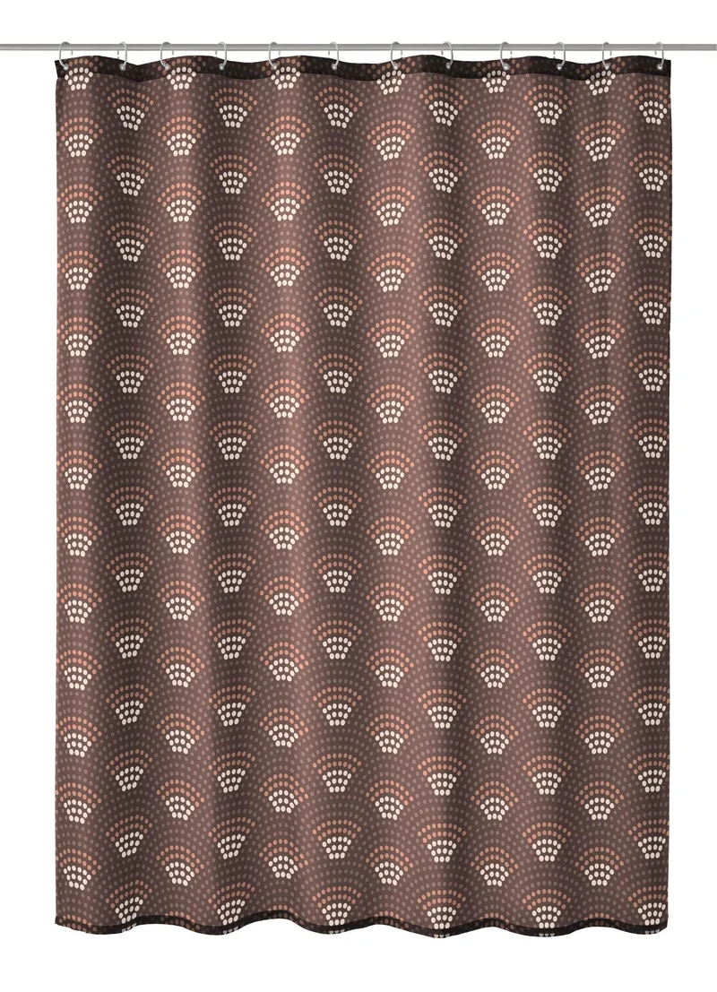 Duschvorhang Textil BOW Nussbraun 180 x 200 cm