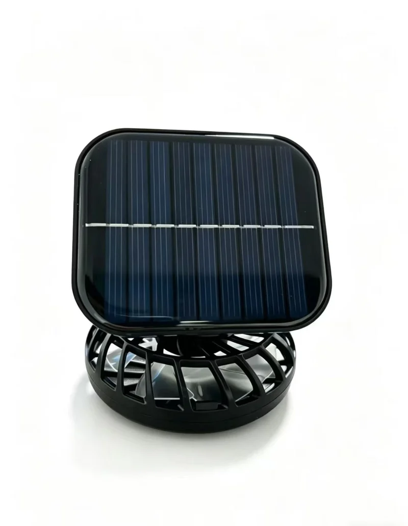 Unisex nan tragbar solardrevet mini-vifte med integrert solcellepanel Luvikno
